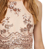 Sequins Lace Up Backless Crop Top