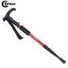 CLEYE Trekking 4 Joint Anti-shock T-handle Folding Alpenstock