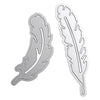 2pcs Metal Feathers DIY Cutting Dies Stencil Scrapbook Album Paper Card Embossing Craft
