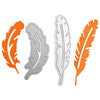 2pcs Metal Feathers DIY Cutting Dies Stencil Scrapbook Album Paper Card Embossing Craft