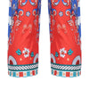 Stylish National Totem Print Twinset Long Sleeve Top with Buttons Ninth Pants Set for Women