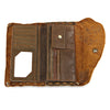 Chinese Characters Design Unisex Snap Fastener Wallet