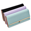 Guapabien Snap Fastener Card Holder Clutch Wallet for Women