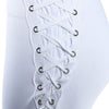Women Stylish Pure Color Eyelets Criss Cross Legging