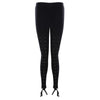Fashion Solid Double Eyelets Criss Cross Skinny Leggings