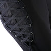 Fashion Solid Eyelets Criss Cross Legging for Women