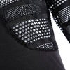 Sexy Black Tulle Diaphanous Bodysuits with Zipper