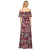 Off The Shoulder Maxi Floral Flowing Dress