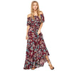 Off The Shoulder Maxi Floral Flowing Dress