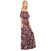 Off The Shoulder Maxi Floral Flowing Dress