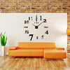 Large 3D Mirror Effect Sticker DIY Digital Wall Clock