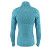 Women Fourneedle Six Lines Space Dyed Sports Top with Zipper