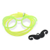 Funny DIY Drinking Glasses Straw with Mustache for Party