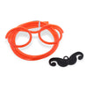 Funny DIY Drinking Glasses Straw with Mustache for Party