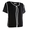 Women Stylish Chiffon Shirt Round Neck Stitching Top