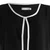 Women Stylish Chiffon Shirt Round Neck Stitching Top