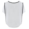 Women Stylish Chiffon Shirt Round Neck Stitching Top