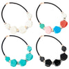 Exotic Geometric CCB Plastic Rope Chain Necklace for Lady
