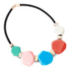 Exotic Geometric CCB Plastic Rope Chain Necklace for Lady
