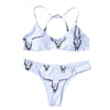 Sexy Halter Print Women Bikini Set