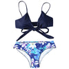 Sexy Halter Floral Print Women Bikini Set