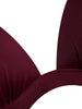 Plus Size High Waisted Halter Bralette Bikini