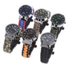 EMAK Multifunctional Survival Paracord Bracelet Watch with Compass Flint Fire Starter Scraper Whistle Gear