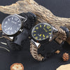 EMAK Multifunctional Survival Paracord Bracelet Watch with Compass Flint Fire Starter Scraper Whistle Gear