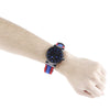 EMAK Multifunctional Survival Paracord Bracelet Watch with Compass Flint Fire Starter Scraper Whistle Gear