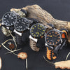 EMAK Multifunctional Survival Paracord Bracelet Watch with Compass Flint Fire Starter Scraper Whistle Gear
