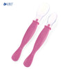 REIZBABY Comfortable 2pcs Infant Baby BPA Free Available Two Ends Soft Head Spoon