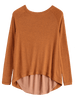 Back Slit High Low Knitwear