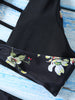 High Neck Floral Cutout Strappy Bikini Swimsuit