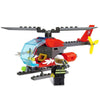 ABS Firefighter Helicopter Building Block DIY Model for Kids 89pcs