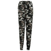 Active Camouflage Pants Mid-waist Printed Straight Trousers