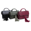 Guapabien Old Classical Style PU Leather Fringe Convertible Bag for Women