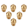 Anet 6pcs Thermostable 3D Printer Part Extruder Brass Nozzle Head