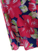 Plus Size Mesh Panel Floral Plunge Skirted Swimwear
