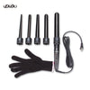 DODO Professional 5 in 1 Interchangeable Hair Curling Iron Multi-size Roller Set