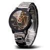 Gear Geometric Steel Band Quartz Watch