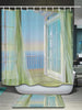 Bath Decor Balcony Seascape Shower Curtain