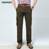 TAPOO Casual Pure Color Oversize Pocket Male Slim Fit Pants