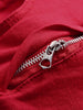 Zip Fly Straight Leg Biker Jeans