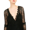 V Neck See-Through Lace Romper