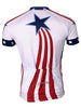 Eagle Print Short Sleeve Jacket + Spliced Bibshort Jerseys Twinset For Men