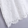 Sexy Stand Collar Lace Spliced Crochet Women Dress