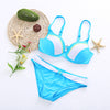 Sexy Color Blocking Wire Swimsuit Women Bikini