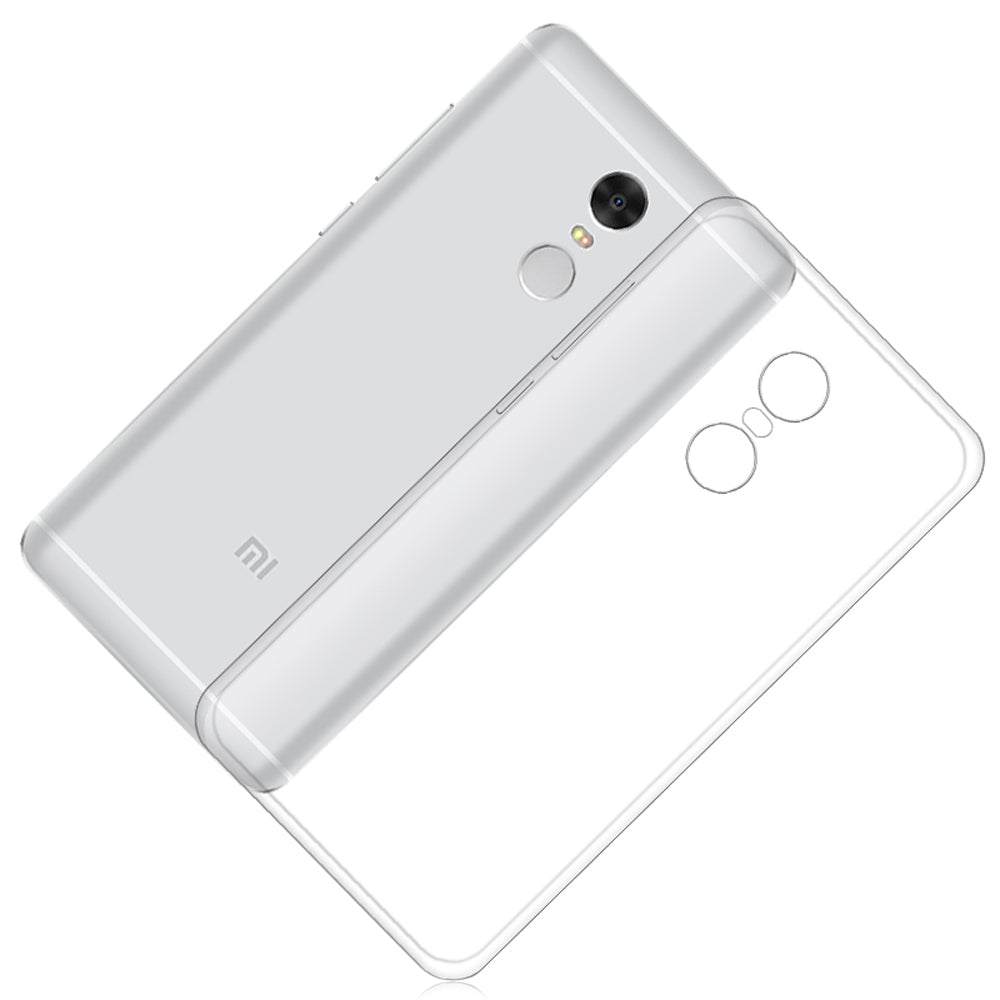 ASLING Transparent TPU Soft Case Protective Cover Phone Protector for Xiaomi Redmi Note 4X