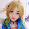 Harajuku Cosplay Mixed Colors Long Wavy Synthetic Wig with Bangs Wreath for Women