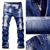 Casual Ripped Straight Legs Denim Pants For Men
